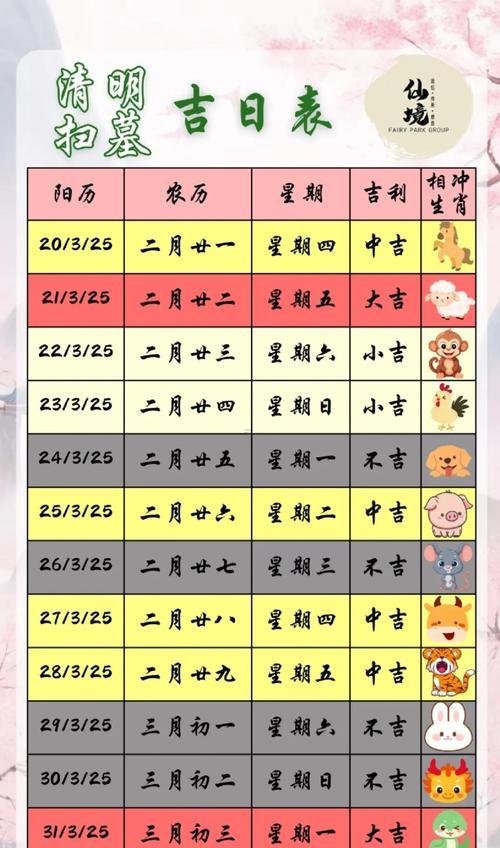 2026年8月份掃墓吉日