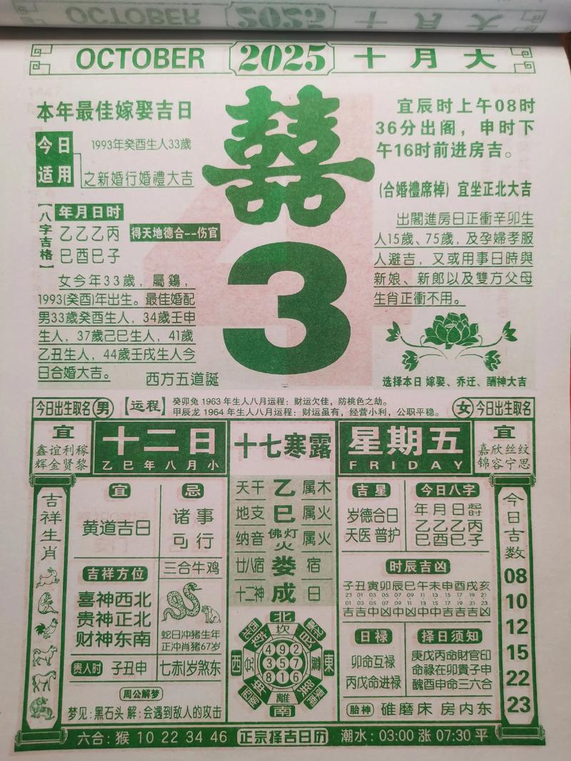 2025年10月幾日上香吉日