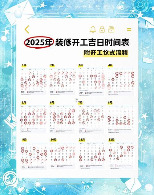 2025年10月開(kāi)工吉日查詢表