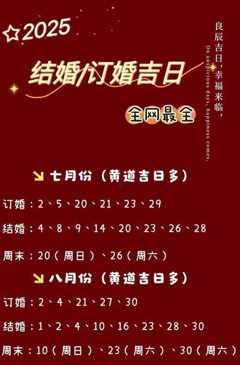 2025年農(nóng)歷10月哪天結(jié)婚最好最吉利