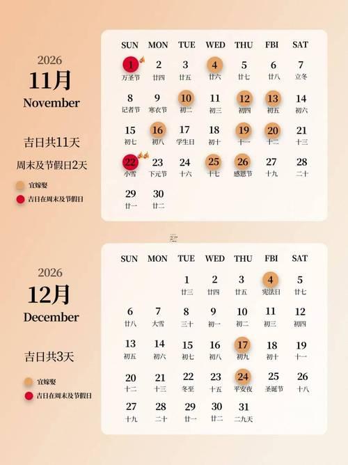 2026年陽(yáng)歷12月份那天是黃道吉日